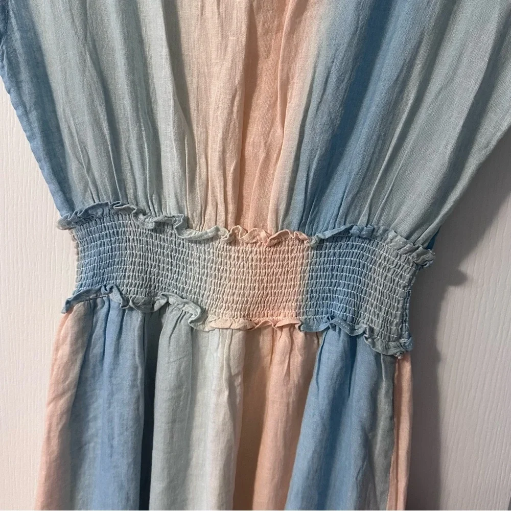 Rails • Ashlyn Sunset Gradient Dress • size Small • Linen • Midi • Pastel - Picture 5 of 8